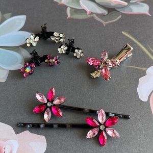 Lot of Jeweled Hair Accessories